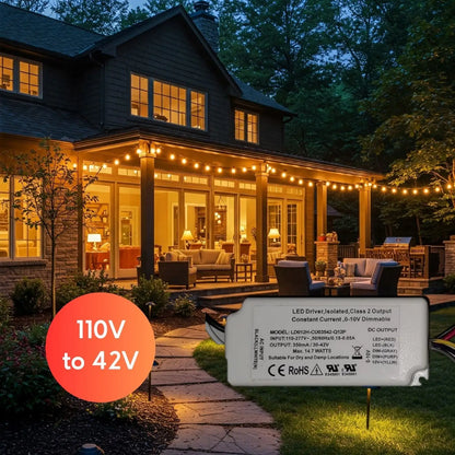 110-277V AC - 30V till 42V DC | 12W LED-drivrutin LED-dimmer