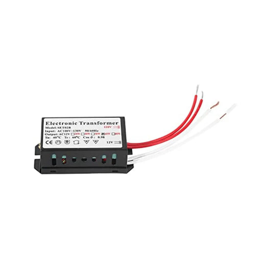 110V till 12V 60W Halogen Elektronisk Svart Transformator