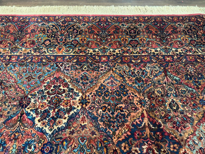 10x18 Karastan Multicolor Panel Kirman Rug #717, Palace Size Wool Discontinued Original 700 Series