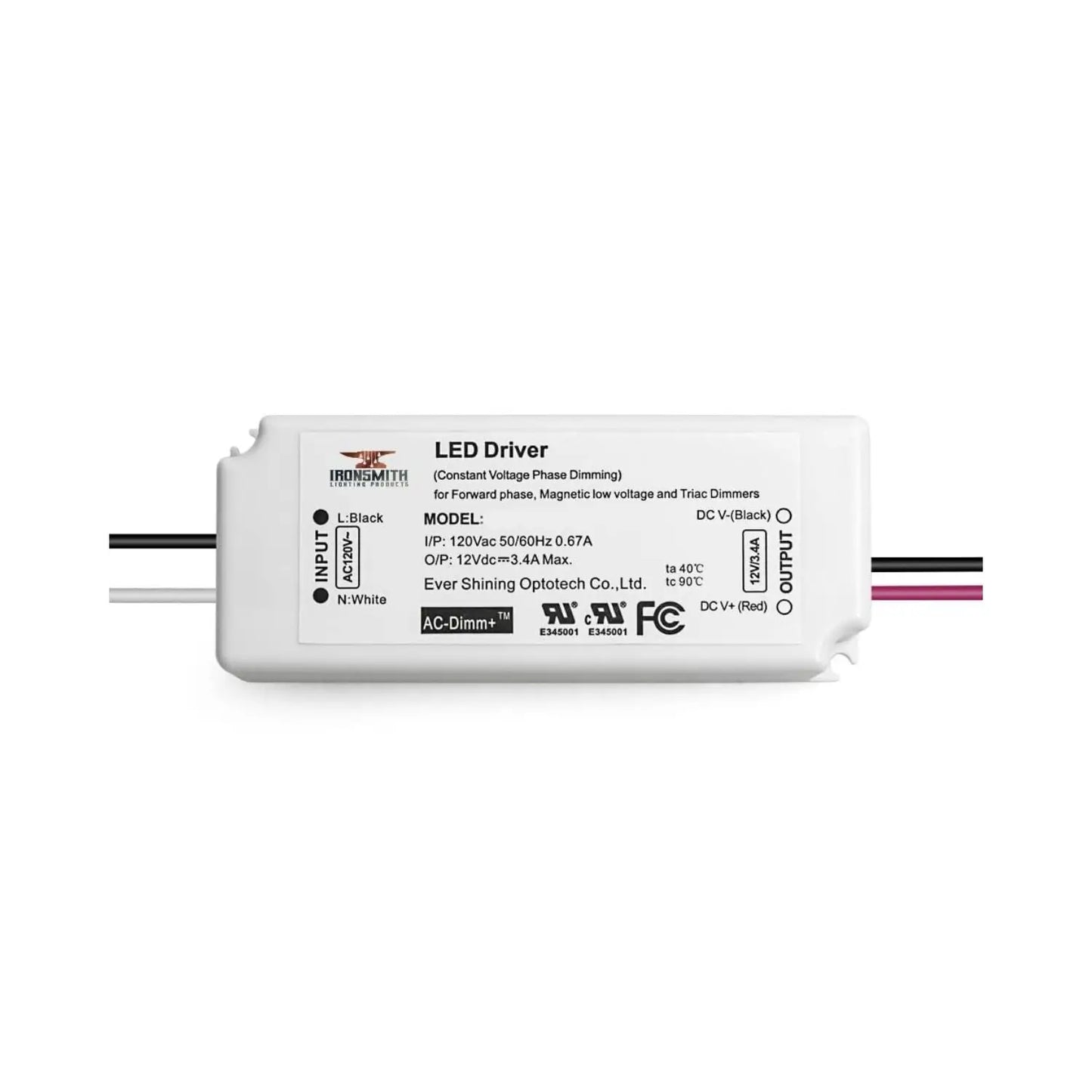 120V AC - 27V till 42V DC | 21W Flimmerfri LED-drivrutin och dimmer