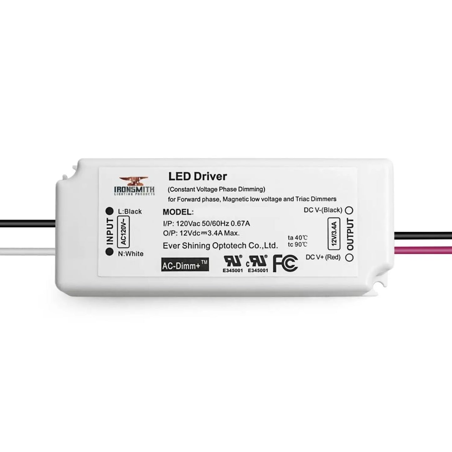 120V AC - 27V till 42V DC | 21W Flimmerfri LED-drivrutin och dimmer