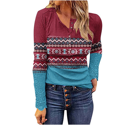 Desert Sunset Cowgirl Knit Top