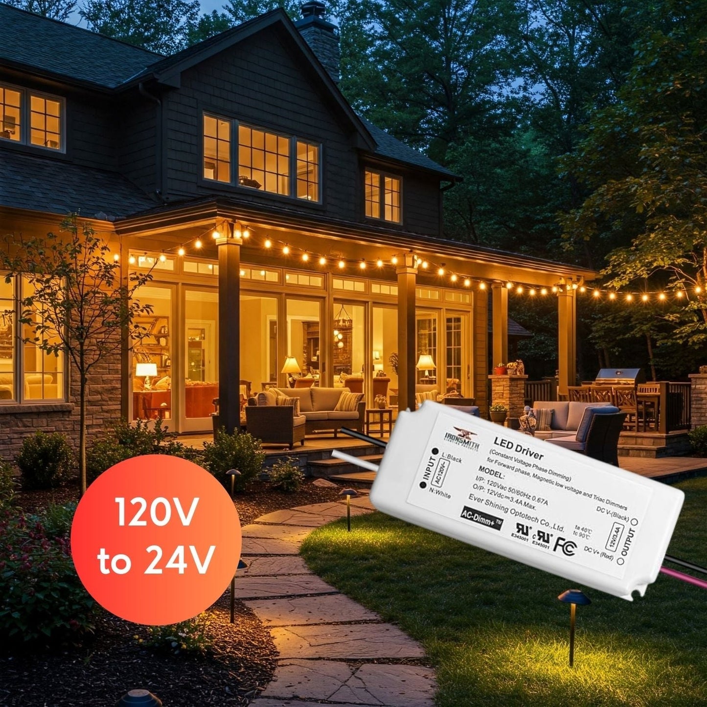 120V -24V 40W | LED-drivrutinleverantör | Triac-dimning