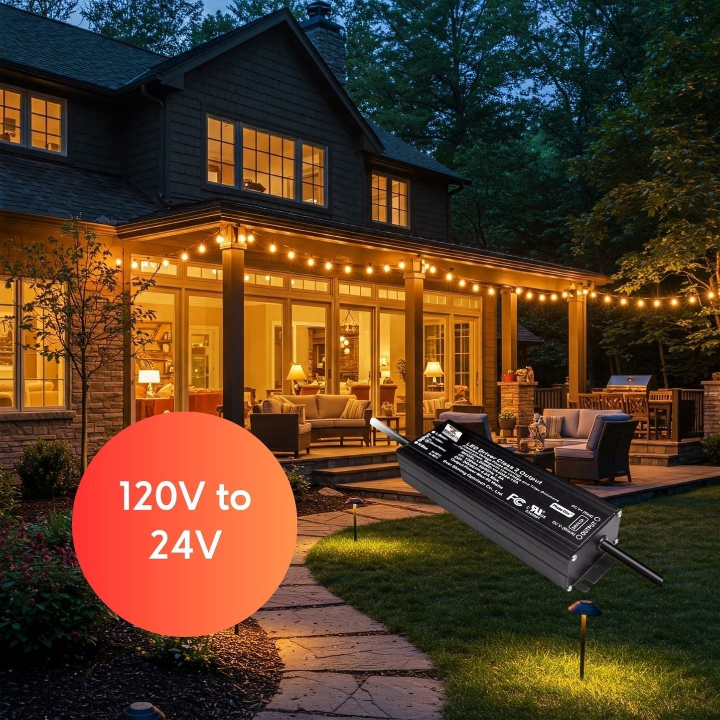 120V -24V DC 96W | LED dimbar drivrutin med Triac
