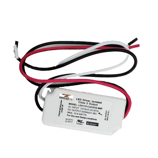 120V AC - 21V till 36V DC | 10.8W Triac-dimning LED-drivrutin med konstant ström