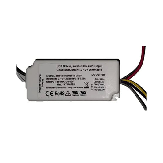 120V AC - 27V till 42V DC | 11,8W Konstant Ström LED-drivrutin och Triac-dimmer