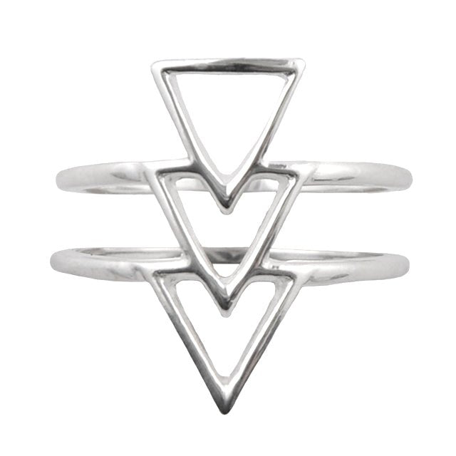 Go Triangle ring i sterlingsilver
