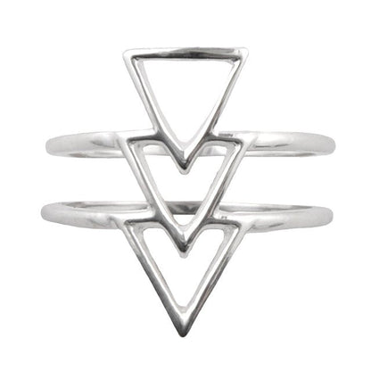 Go Triangle ring i sterlingsilver