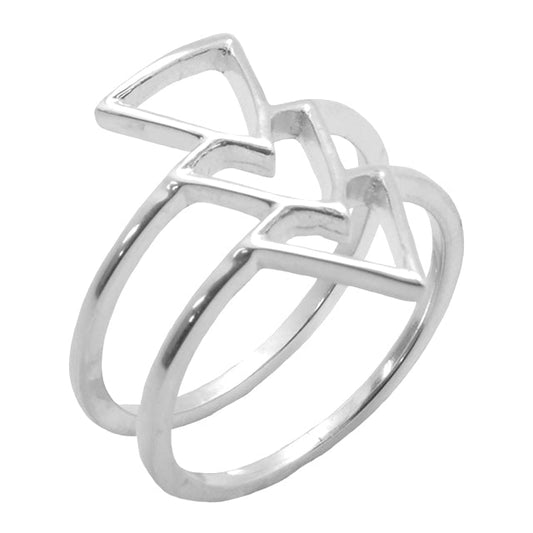 Anello Go Triangle in argento sterling