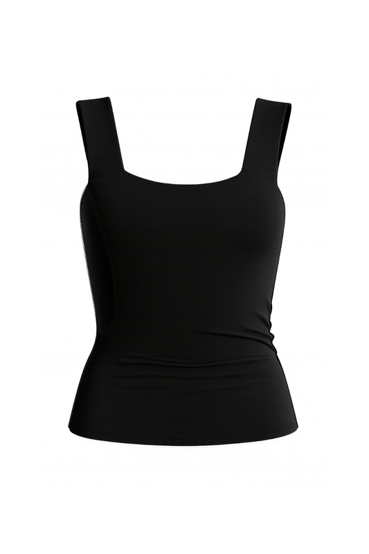 The Workshop Studio: Canotta lavorata a maglia scolpita di Luxe Basics