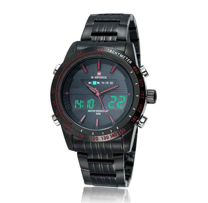 Kairos Naviforce 9024 Męski sportowy zegarek kwarcowy z podwójnym wyświetlaczem