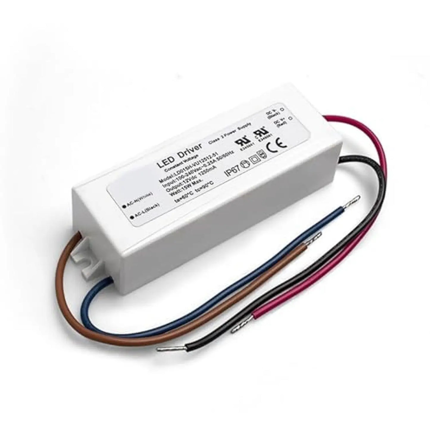15.12W LED-drivrutiner 24V | Konstant spänning 100-240V AC till 24V DC