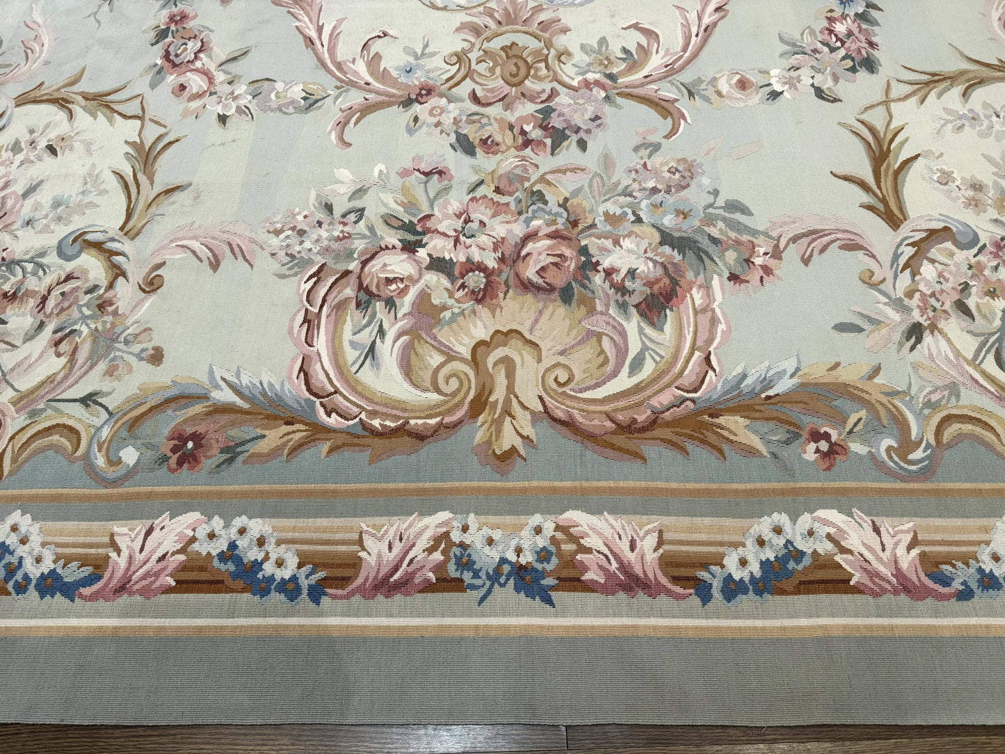 Palace Size Aubusson Rug 11x16, Large Aubusson Carpet