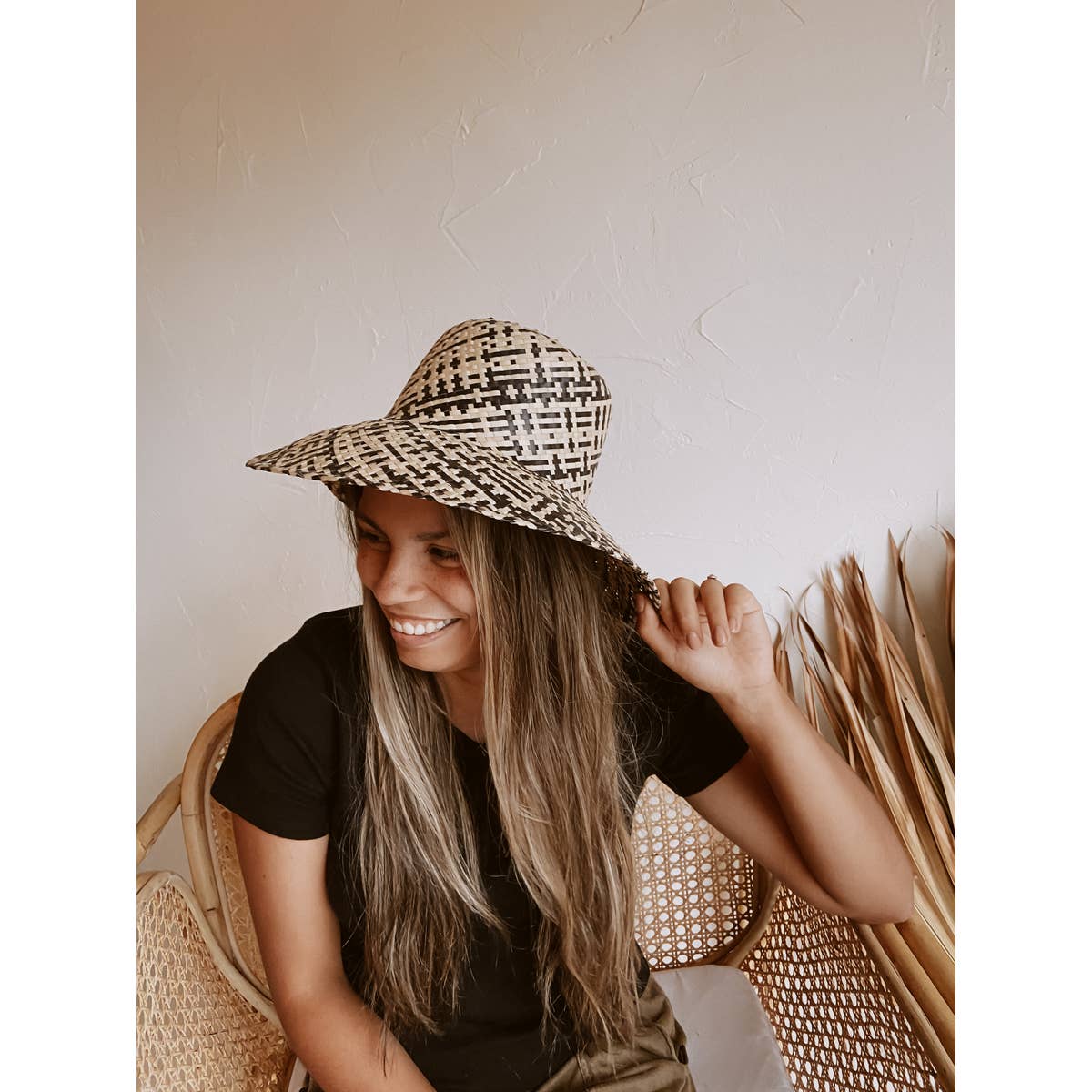 Ombre Woven Bucket Hat
