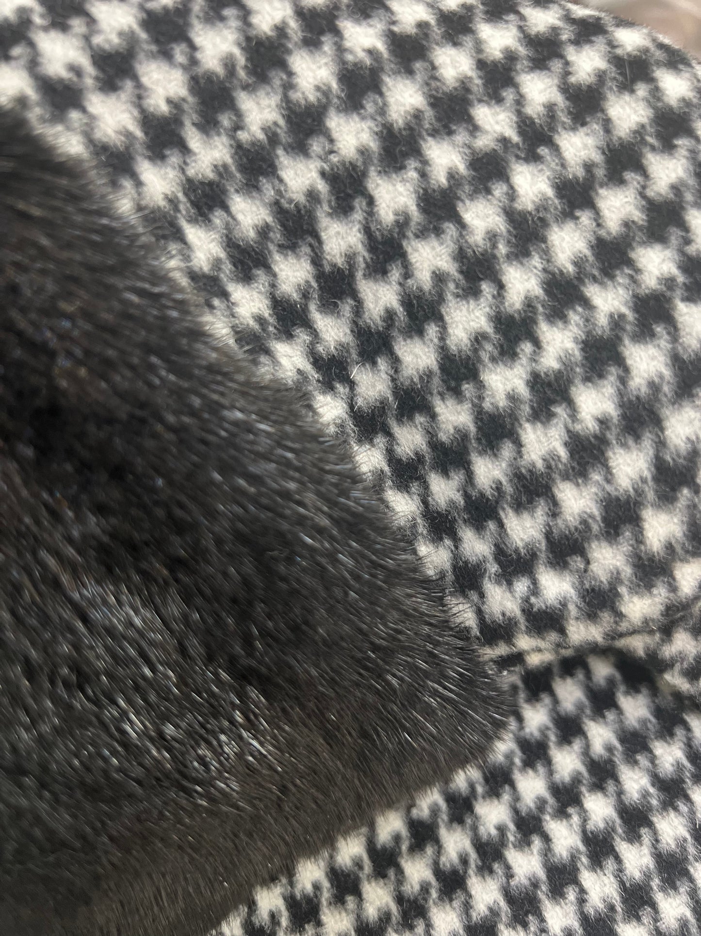 Echter skandinavischer Nerzpelz Jungwollponcho