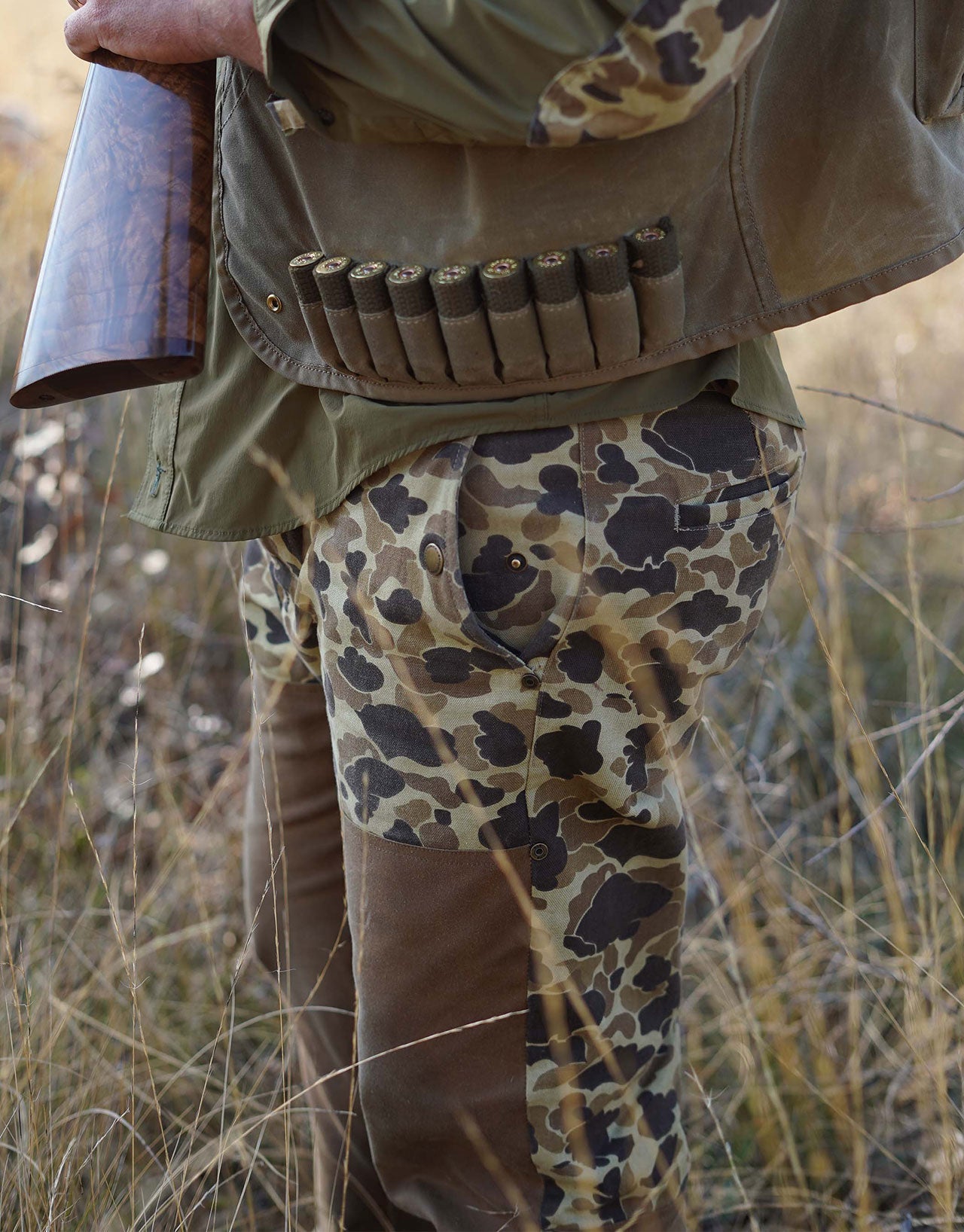 Midweight veldbroek - 17oz gewaxte camo