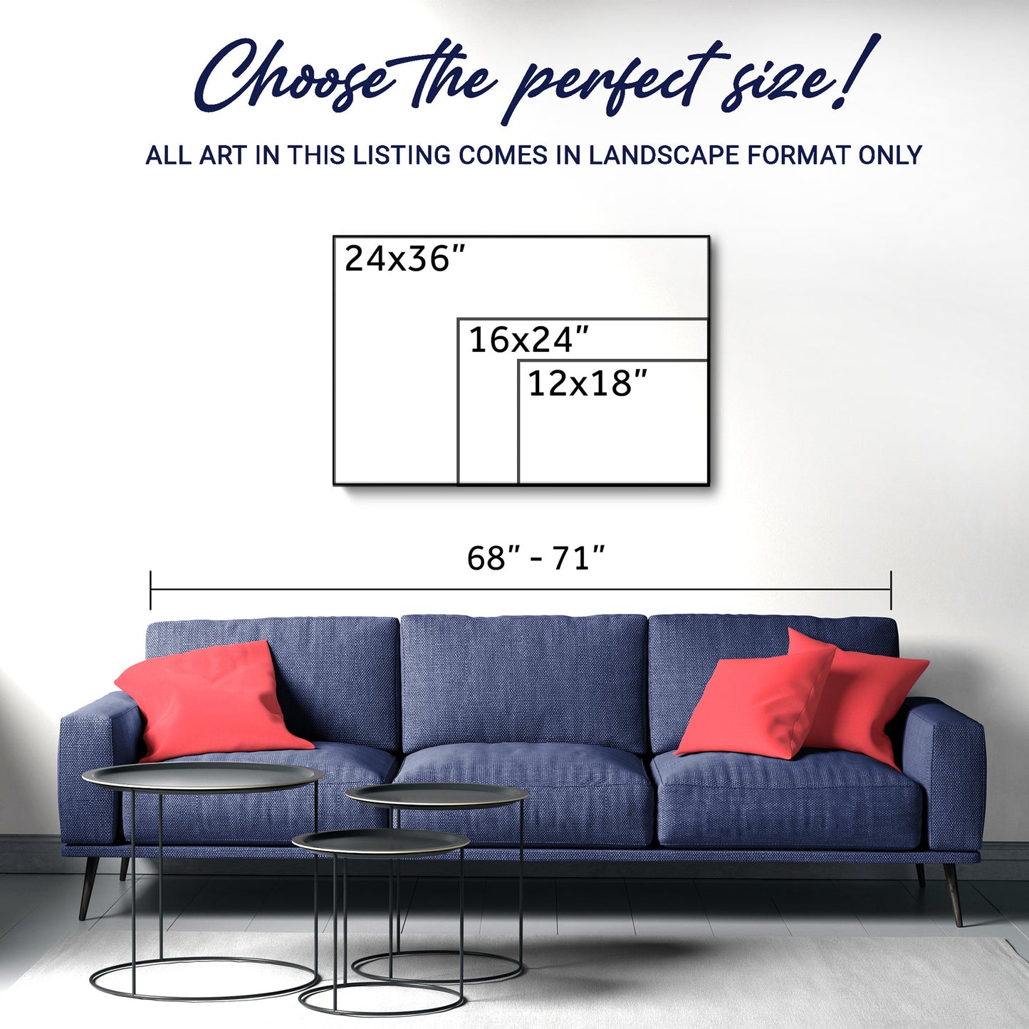 Safirblomma Impasto Väggkonst