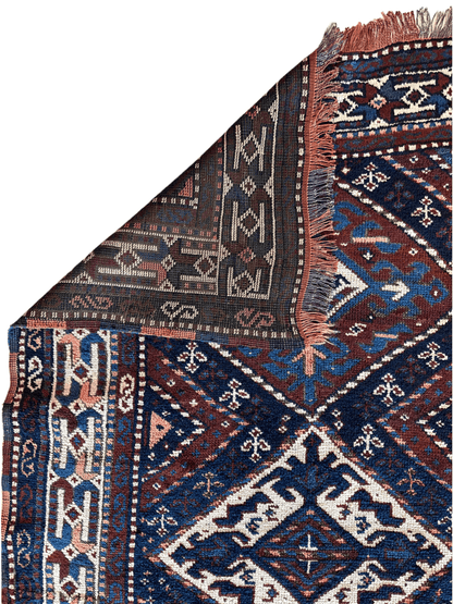 1920’s Antique Kurdish 4X3 Rug