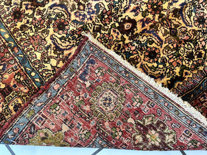 Hand-Knotted Persian Bidjar Herati Wool Runner – 4'11" x 13'2" – Durable Traditional Rug