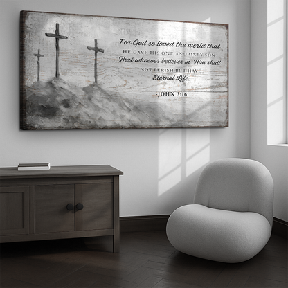 John 3:16: For God So Loved The World Faith Sign VIII