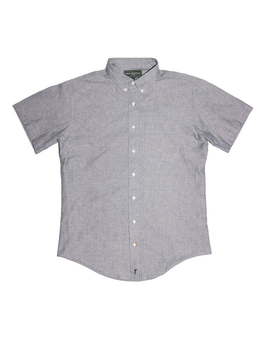 Chemise Chambray à Manches Courtes pour Sportifs