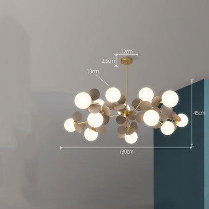 Nordický lustr moderní minimalistické osvětlení obývacího pokoje a ložnice