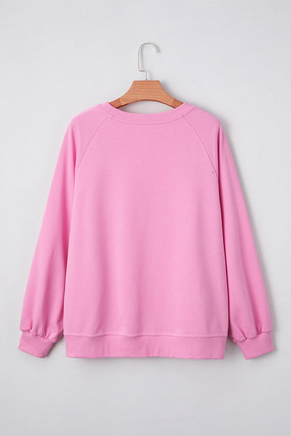 Lilah Spitzenbesetztes Raglanärmel Locker Geschnittenes Sweatshirt