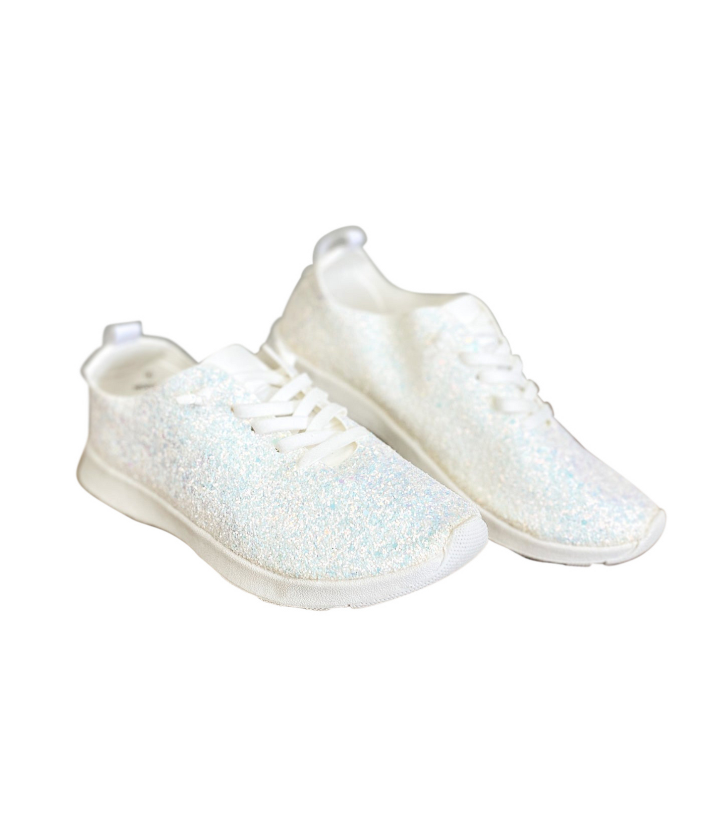 Sneakers glitterate Mayo in bianco