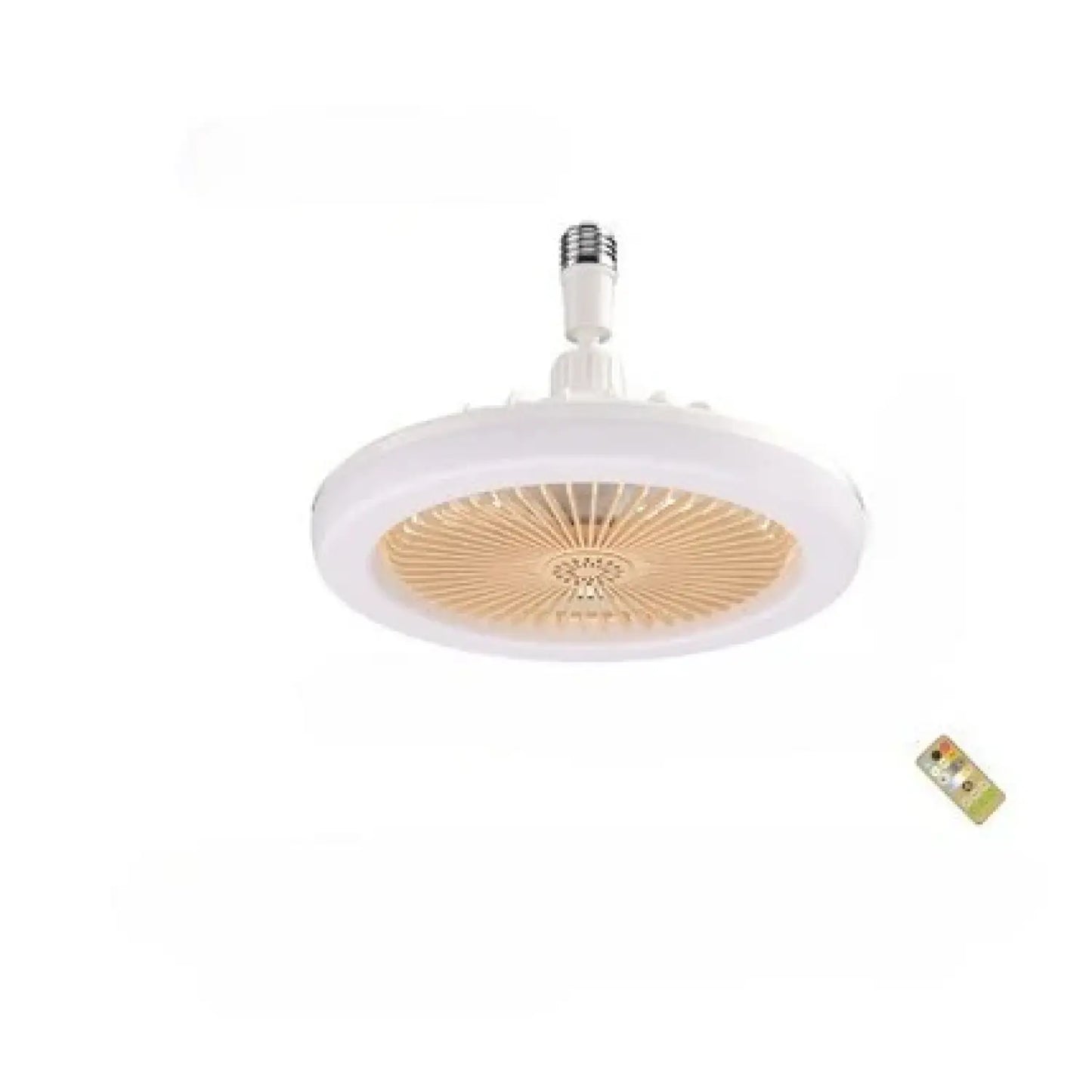 26CM fjärrkontroll LED-lampa och fläkt - takfläkt med E27-lampa