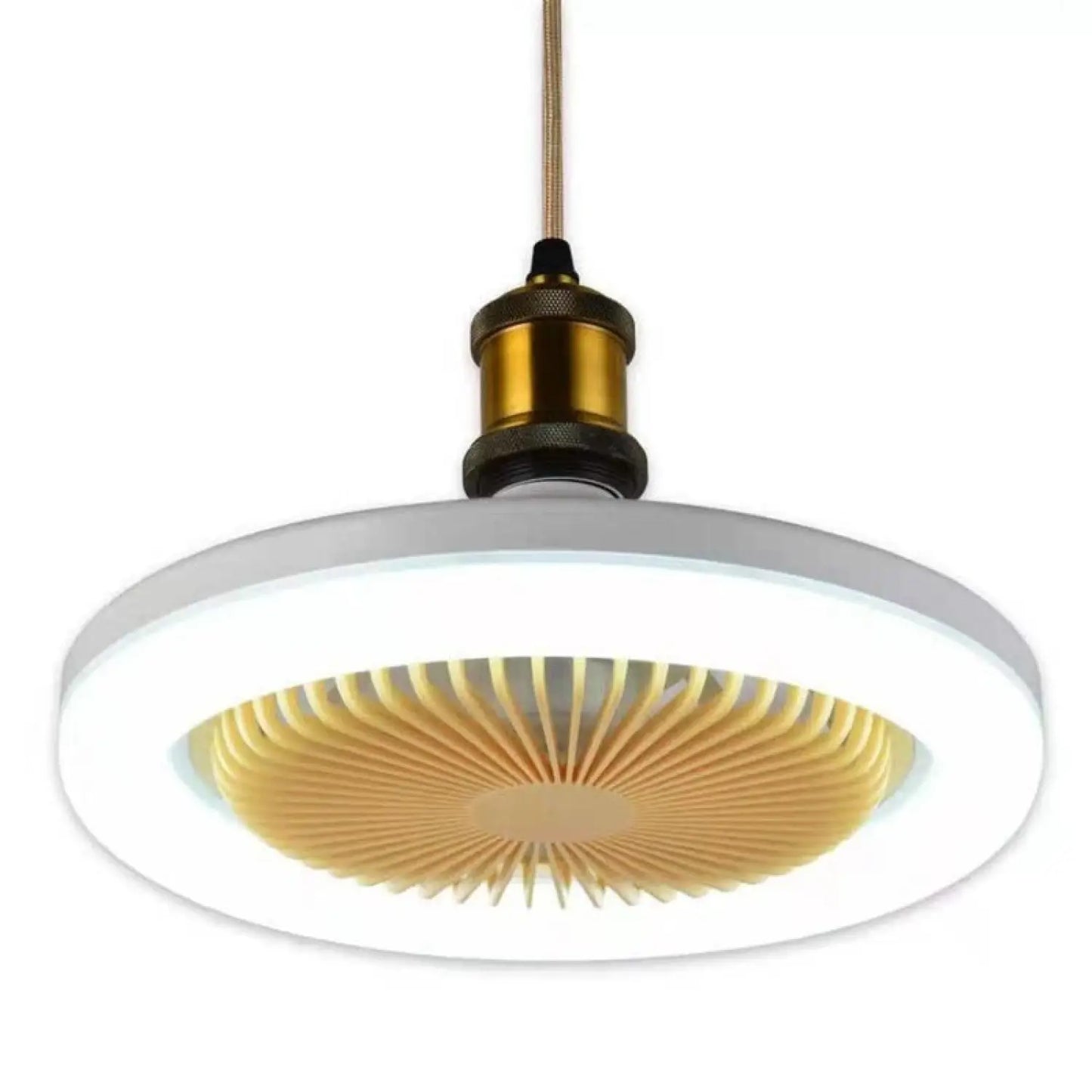 26CM fjärrkontroll LED-lampa och fläkt - takfläkt med E27-lampa