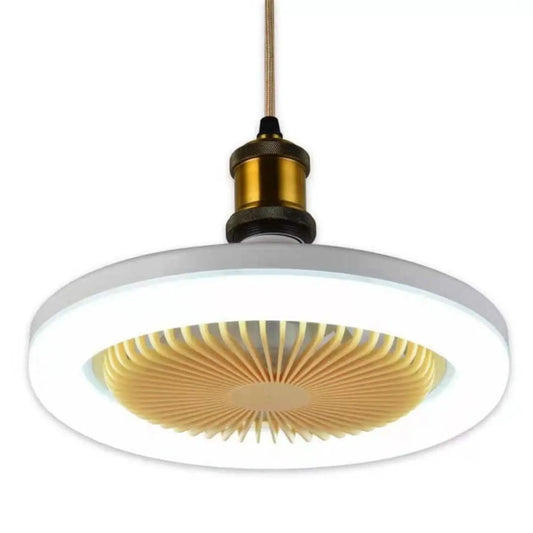 26CM fjärrkontroll LED-lampa och fläkt - takfläkt med E27-lampa