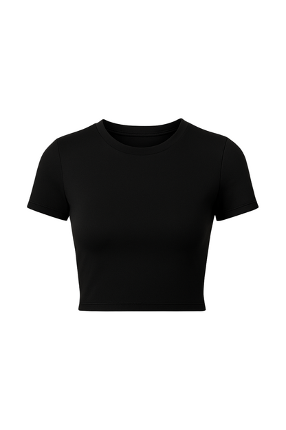 The Workshop Studio x Luxe Fit Cropped T-skjorte