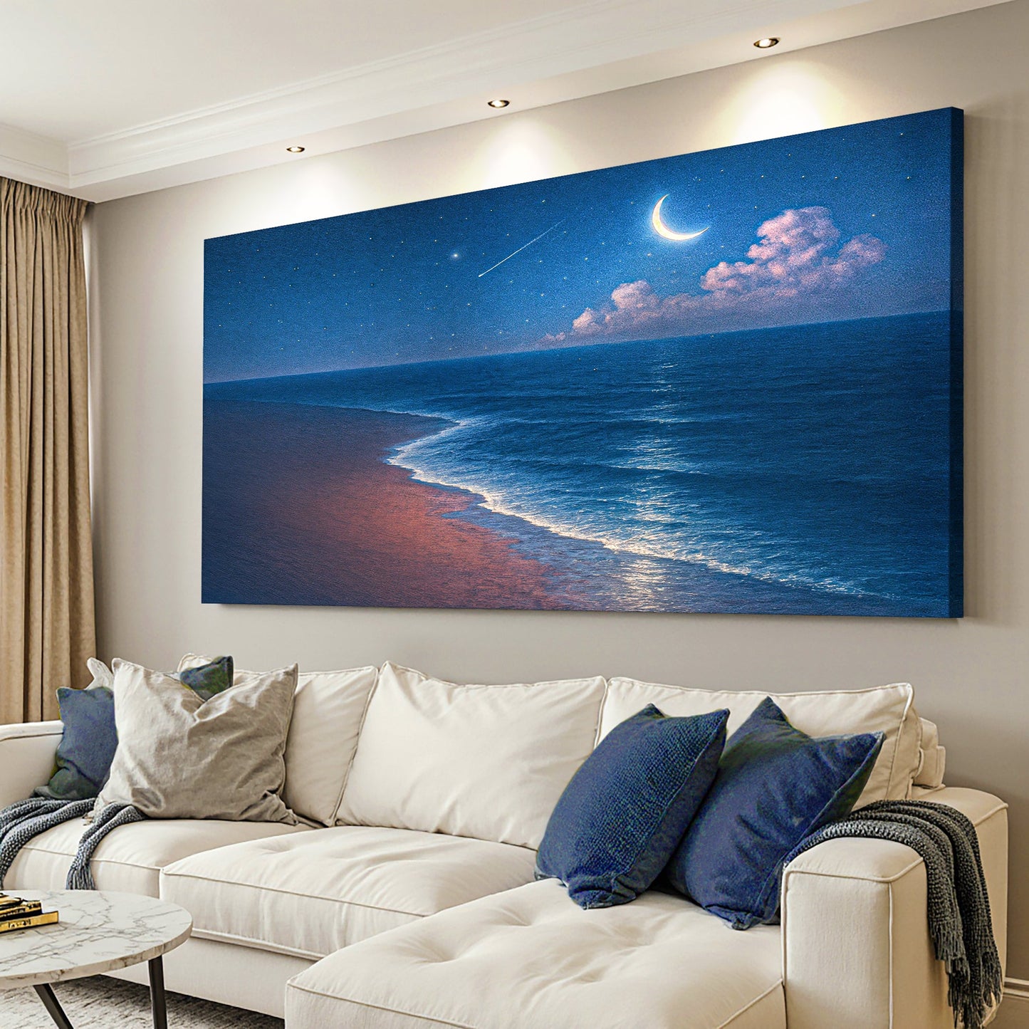 Arte murale costiera della riva della spiaggia V