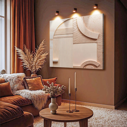 Minimalist Peach Clay Wall Art