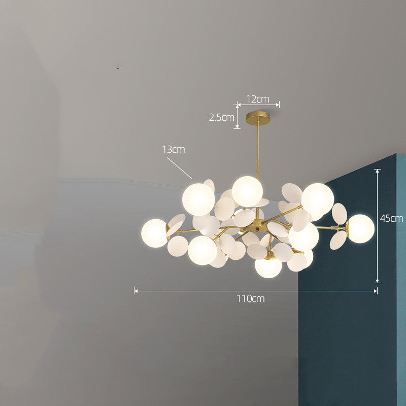 Nordický lustr moderní minimalistické osvětlení obývacího pokoje a ložnice