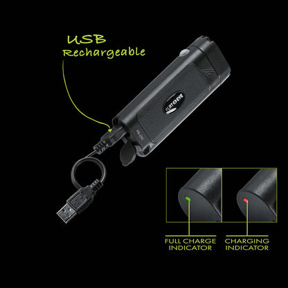 FLATEYE™ Uppladdningsbar FR-500 Ficklampa – 500 Lumen