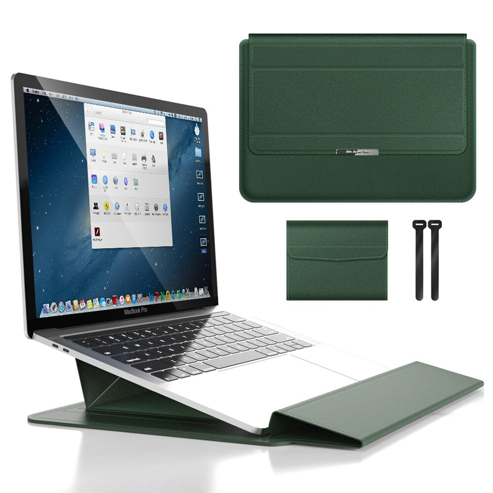 3-in-1 Laptop Sleeve | Waterproof, Shock-Resistant, Accessory Storage 0