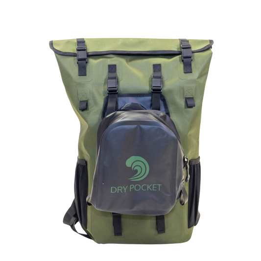 The Murphy - 30-Liter - Auto-Sealing, Waterproof, Floating, Scent Proof Dry Bag w/ Removable Shell Bag