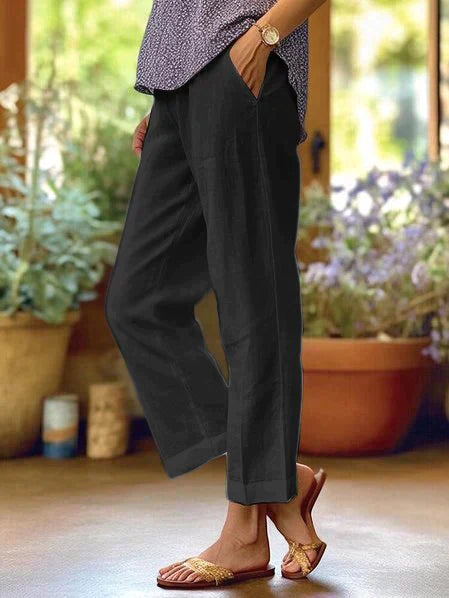 Pantalon d'été en lin confortable