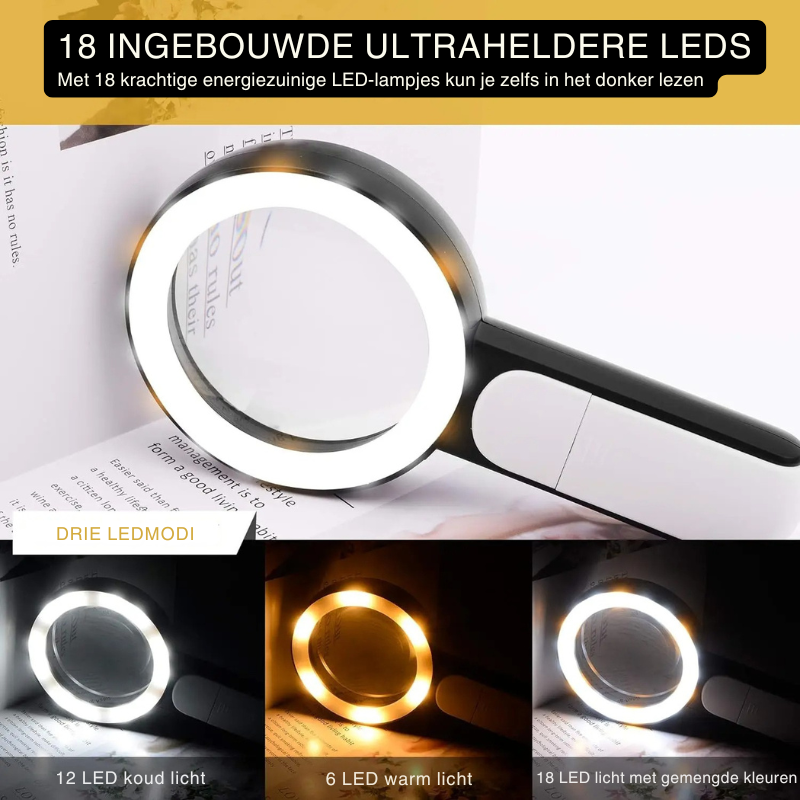 30X LED Magnifying Glass with Light | 85mm Lens for Detailed Reading 3