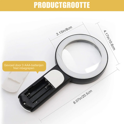 30X LED Magnifying Glass with Light | 85mm Lens for Detailed Reading 4