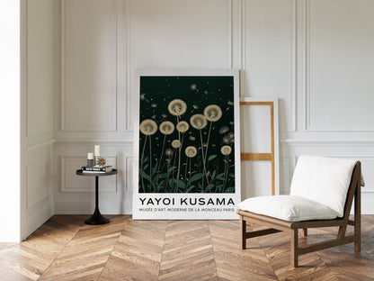 Ethereal Dandelion Dream – Kusama-Inspired Nightscape