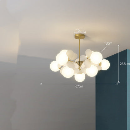 Nordický lustr moderní minimalistické osvětlení obývacího pokoje a ložnice