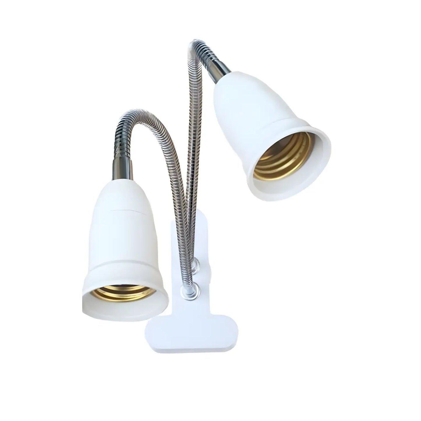 360° flexibel LED växtlampa med E27-sockel, klämma med svanhals och strömbrytare