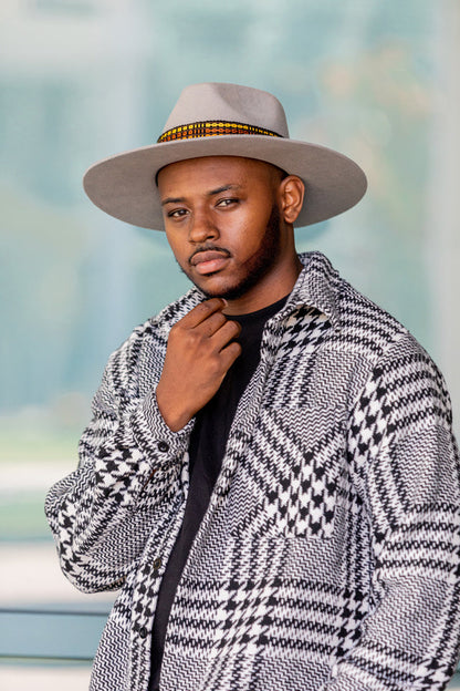 Light Grey Western Hat