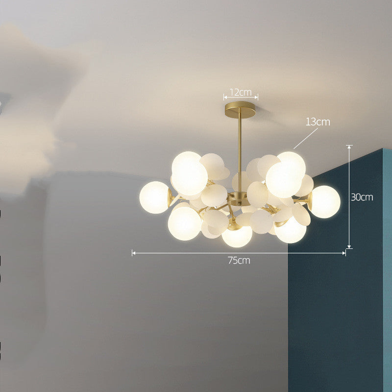 Nordický lustr moderní minimalistické osvětlení obývacího pokoje a ložnice