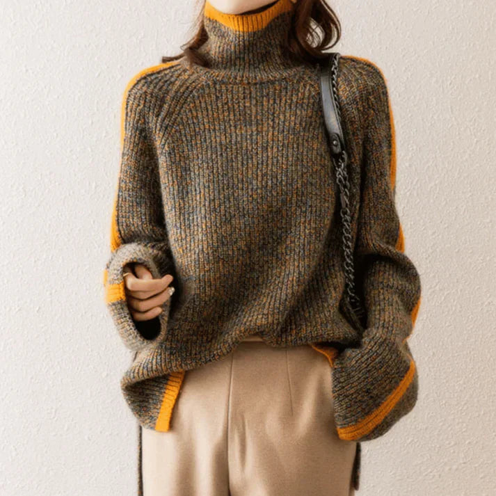 ELENA | Maglione Elegante a Collo Alto