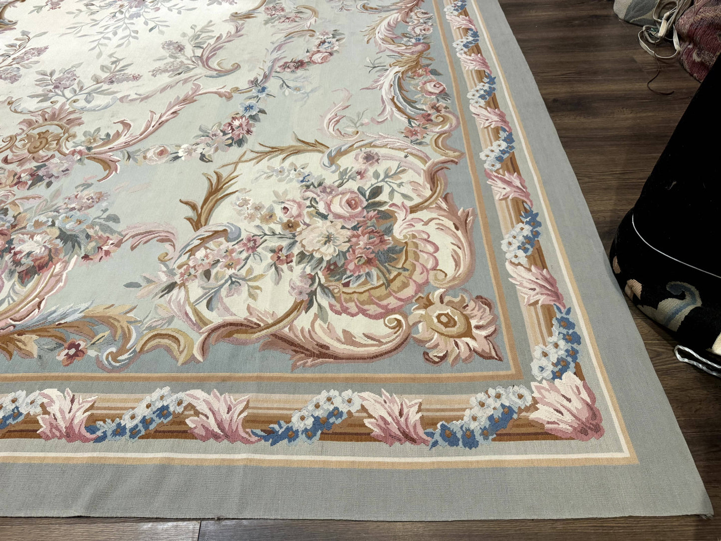 Palace Size Aubusson Rug 11x16, Large Aubusson Carpet