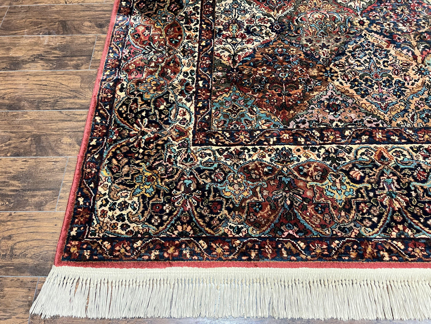 Karastan Multicolor Panel Kirman Rug #717, Wool Karastan Rug 12 x 16, Extra Large Karastan Area Rug, Original Karastan Collection 700 Series