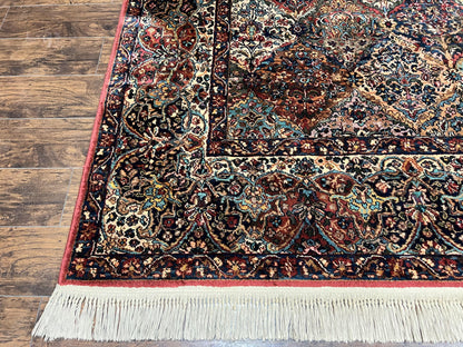 Karastan Multicolor Panel Kirman Rug #717, Wool Karastan Rug 12 x 16, Extra Large Karastan Area Rug, Original Karastan Collection 700 Series